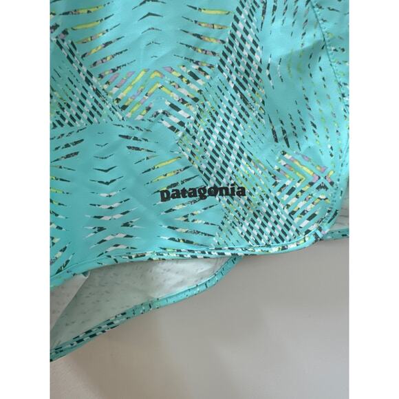 Patagonia 4" Running Hiking Shorts XS Green Pattern Nine Trails 57622 - Picture 2 of 6